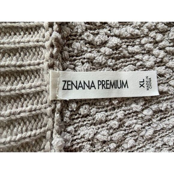 Zenana Premium Gray Sweater (XL) - Picture 3 of 3